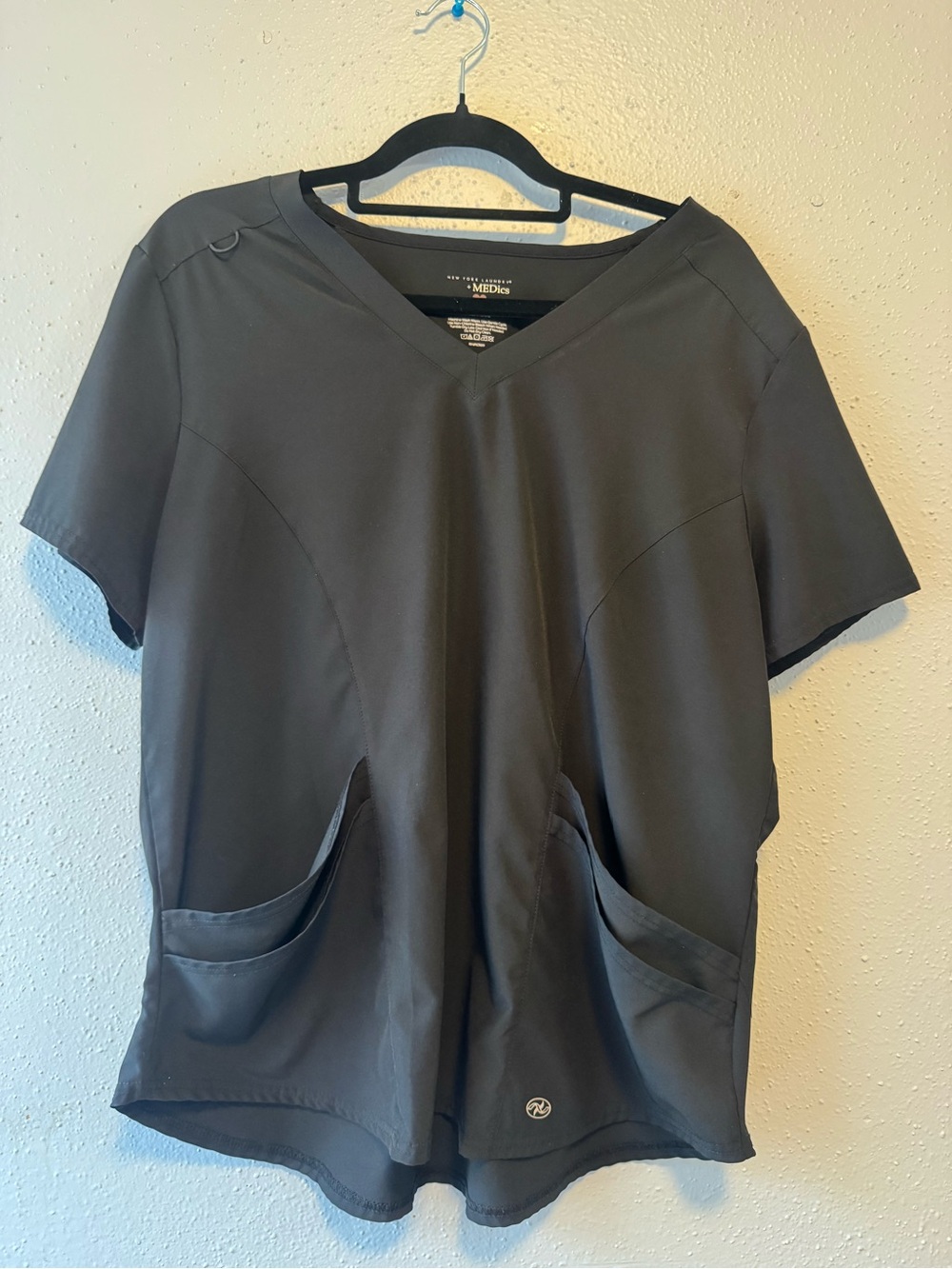 Scrubstar Women's Short Sleeve V-Neck Scrub Top in black